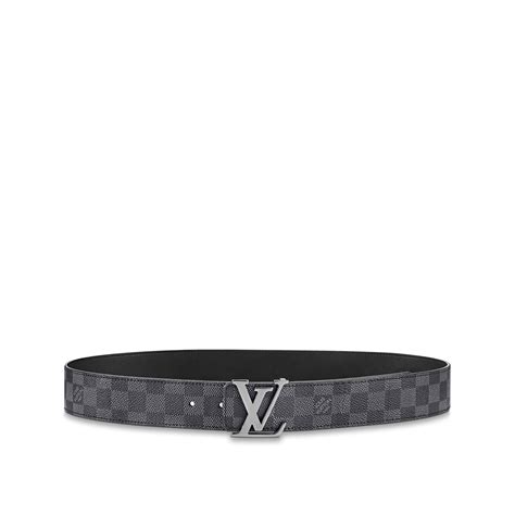 lv initiales damier graphite belt m9808t|LV Initiales 40mm Reversible Belt Damier Graphite .